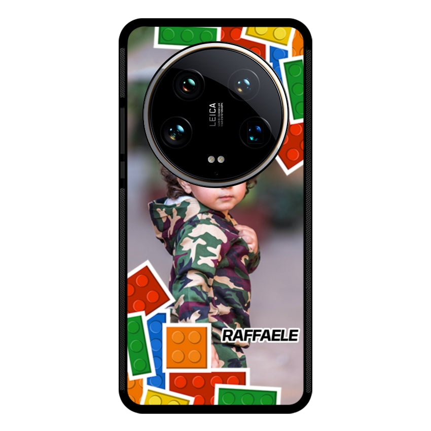 Cover Personalizzata con Frame Lego e Nome - Xiaomi, Redmi e Poco