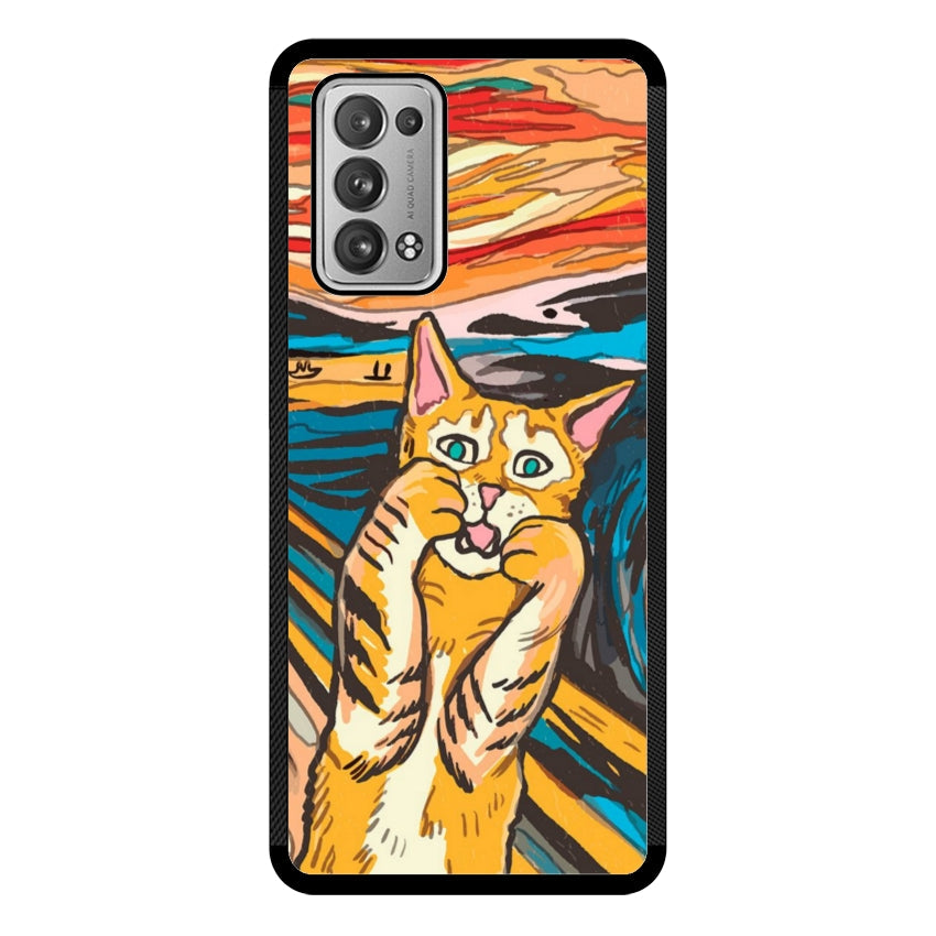 Cover IF49 Munch Cat - Oppo customall