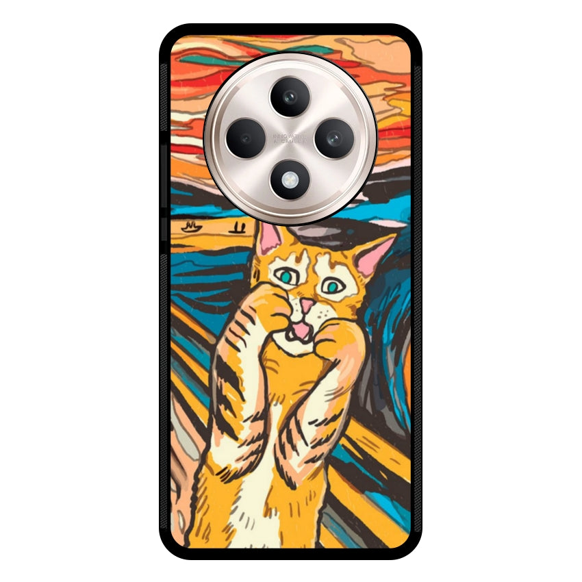 Cover IF49 Munch Cat - Oppo customall