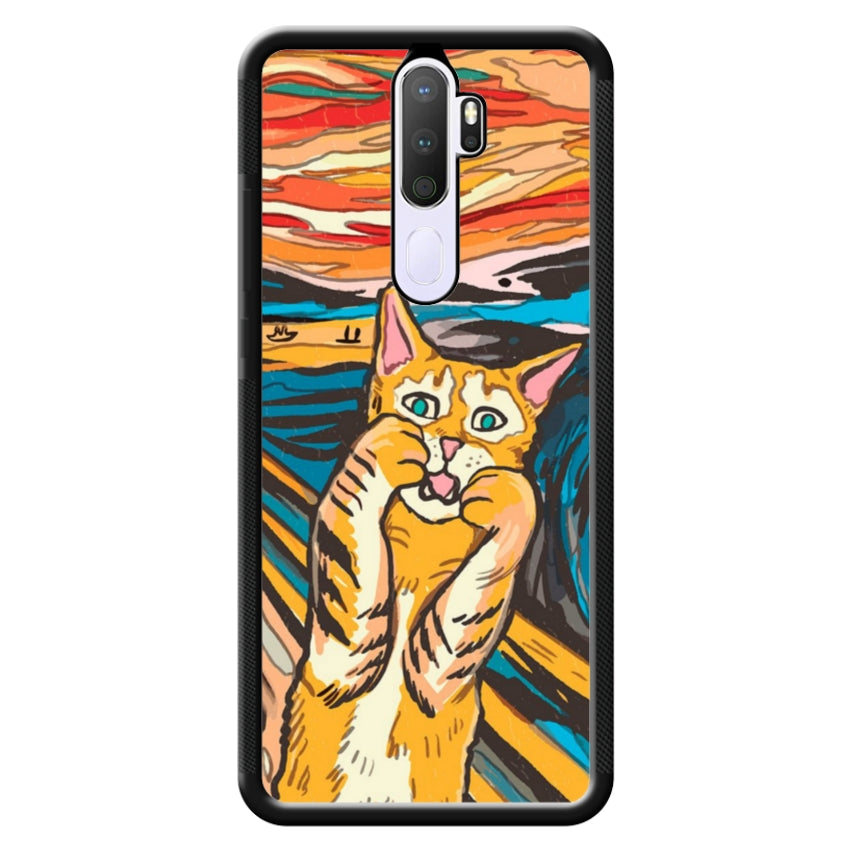Cover IF49 Munch Cat - Oppo customall