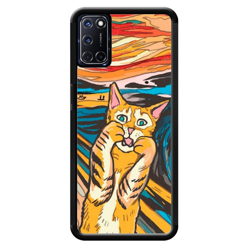 Cover IF49 Munch Cat - Oppo customall