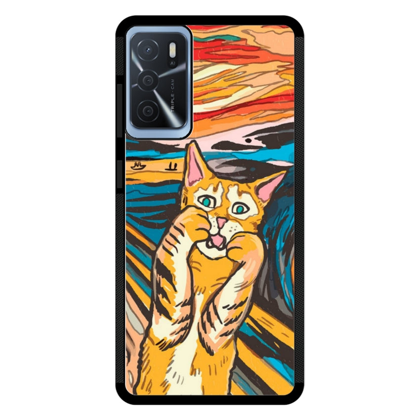 Cover IF49 Munch Cat - Oppo customall