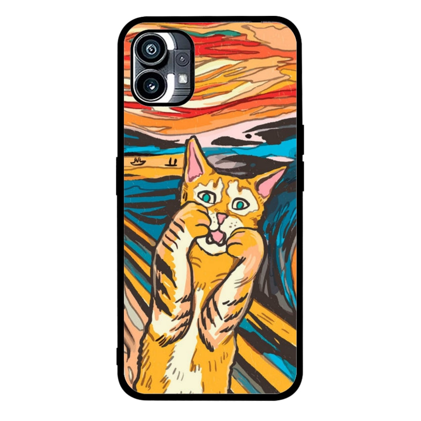 Cover IF49 Munch Cat - OnePlus e Nothing Phone customall