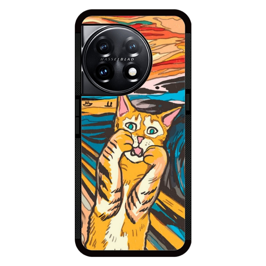 Cover IF49 Munch Cat - OnePlus e Nothing Phone customall