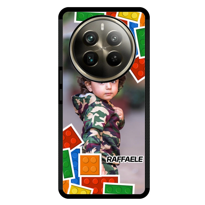 Cover Personalizzata con Frame Lego e Nome - Realme customall