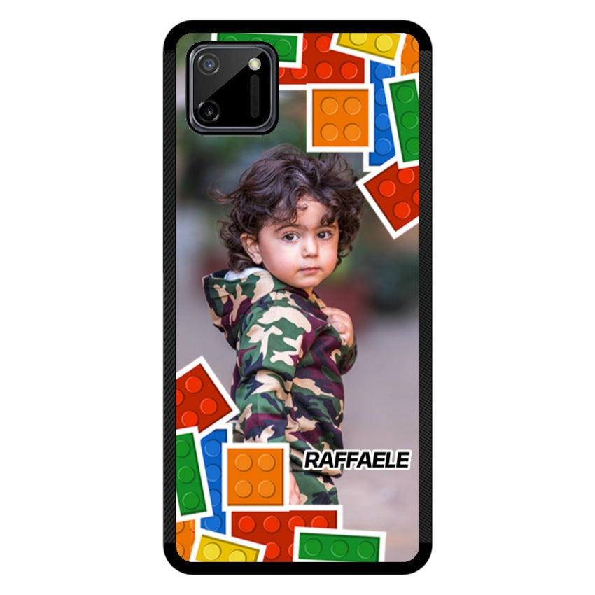 Cover Personalizzata con Frame Lego e Nome - Realme customall