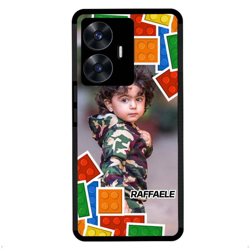 Cover Personalizzata con Frame Lego e Nome - Realme customall