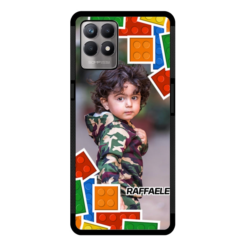 Cover Personalizzata con Frame Lego e Nome - Realme customall