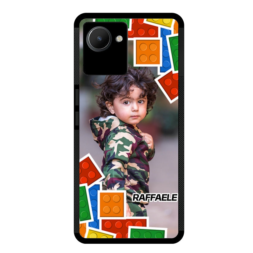Cover Personalizzata con Frame Lego e Nome - Realme customall