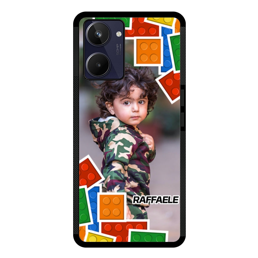Cover Personalizzata con Frame Lego e Nome - Realme customall