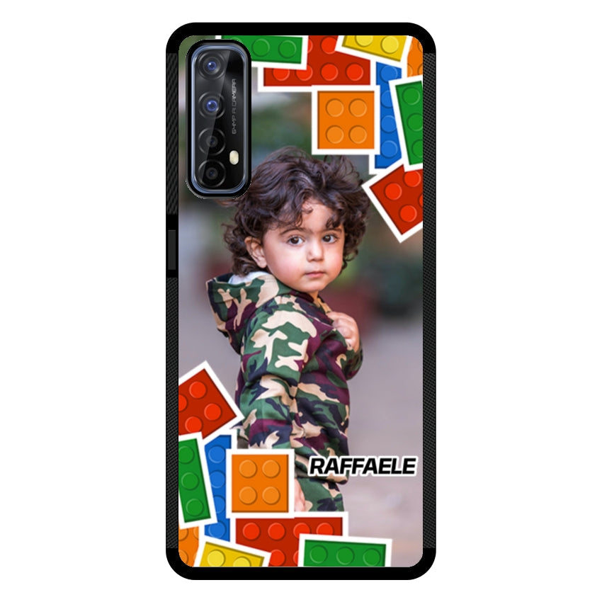 Cover Personalizzata con Frame Lego e Nome - Realme customall