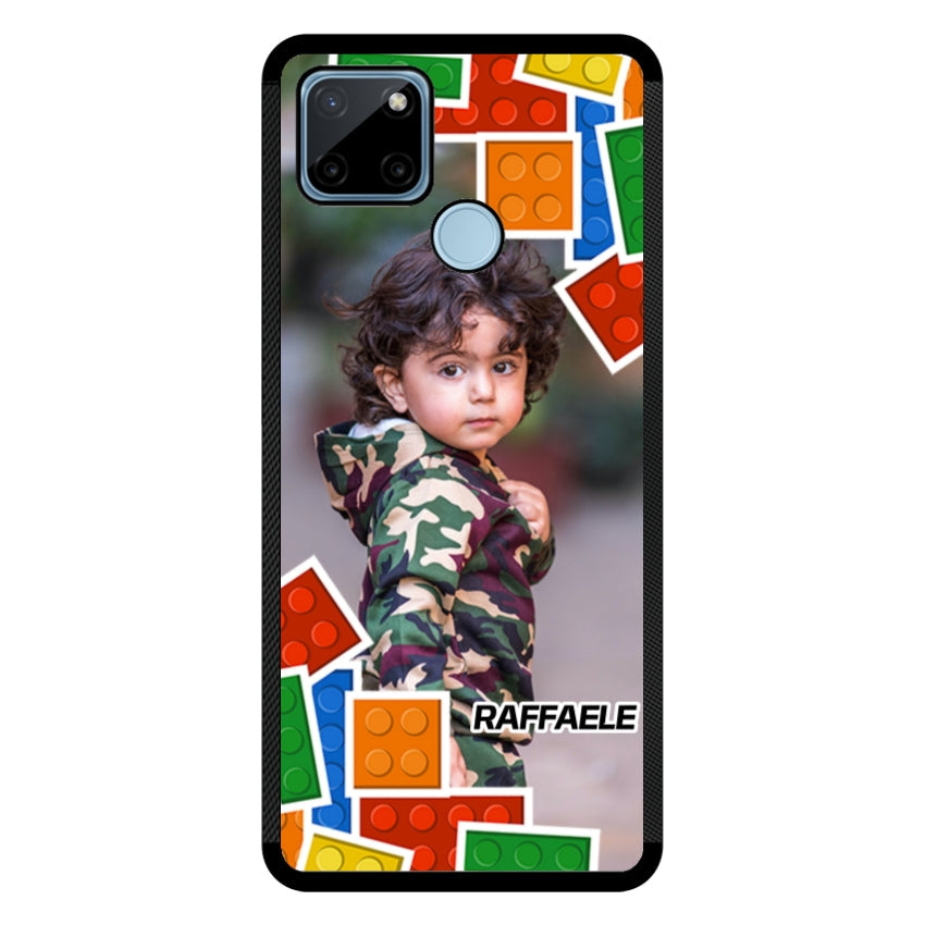 Cover Personalizzata con Frame Lego e Nome - Realme customall