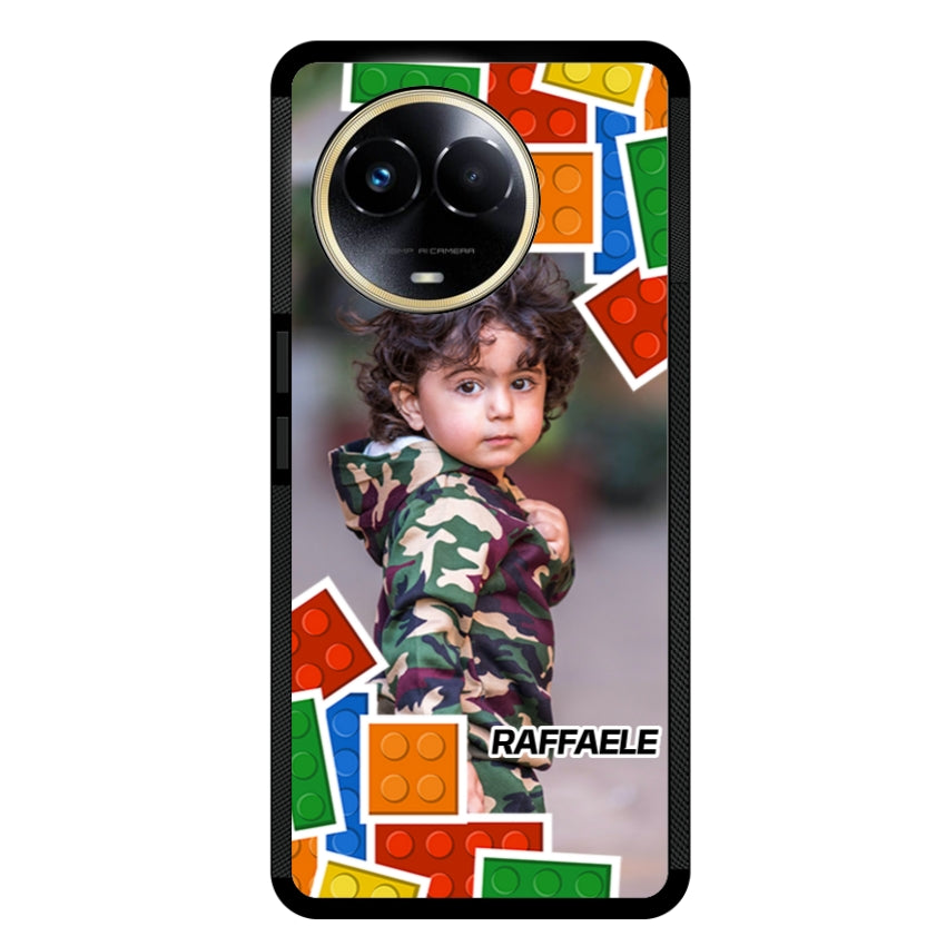 Cover Personalizzata con Frame Lego e Nome - Realme customall