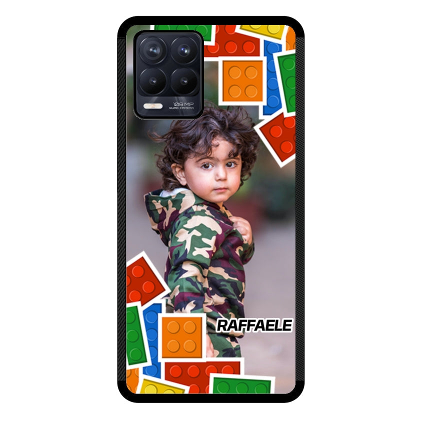 Cover Personalizzata con Frame Lego e Nome - Realme customall