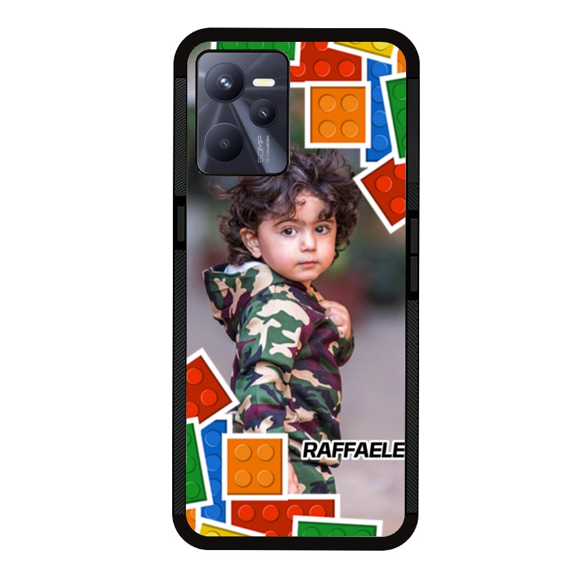 Cover Personalizzata con Frame Lego e Nome - Realme customall