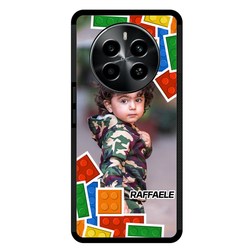 Cover Personalizzata con Frame Lego e Nome - Realme customall