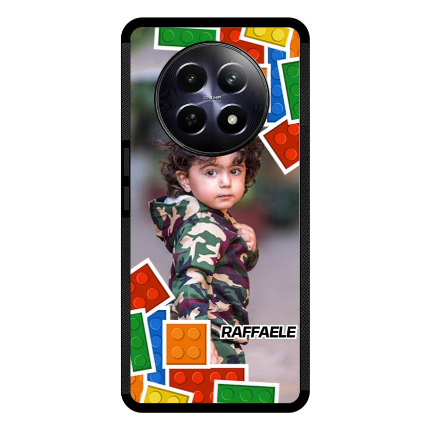 Cover Personalizzata con Frame Lego e Nome - Realme customall