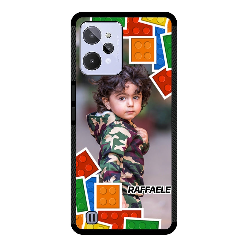 Cover Personalizzata con Frame Lego e Nome - Realme customall