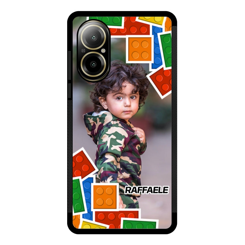 Cover Personalizzata con Frame Lego e Nome - Realme customall