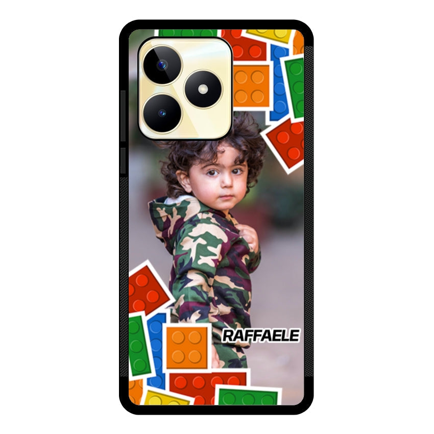 Cover Personalizzata con Frame Lego e Nome - Realme customall