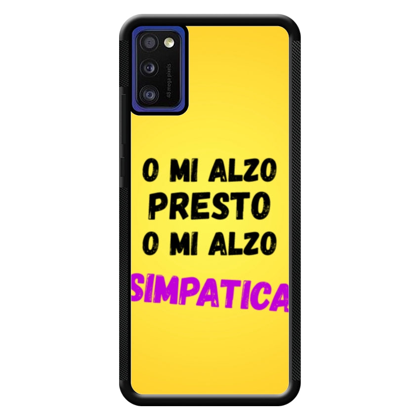 Cover o mi alzo presto o mi alzo simpatica - Samsung