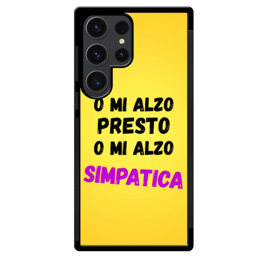 Cover o mi alzo presto o mi alzo simpatica  - Samsung