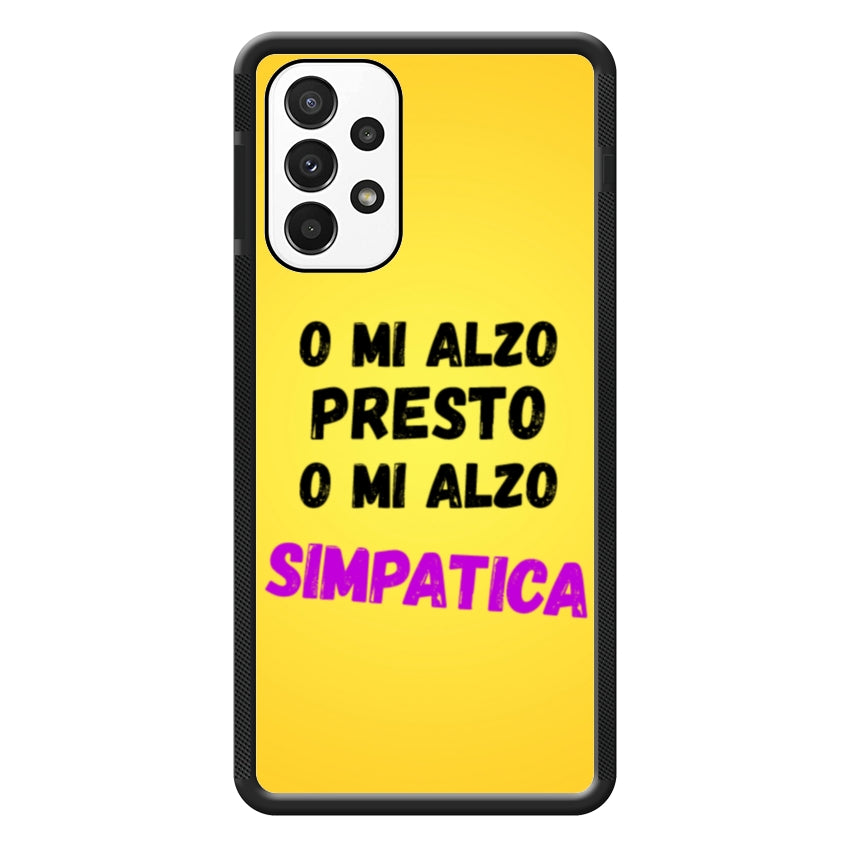 Cover o mi alzo presto o mi alzo simpatica - Samsung
