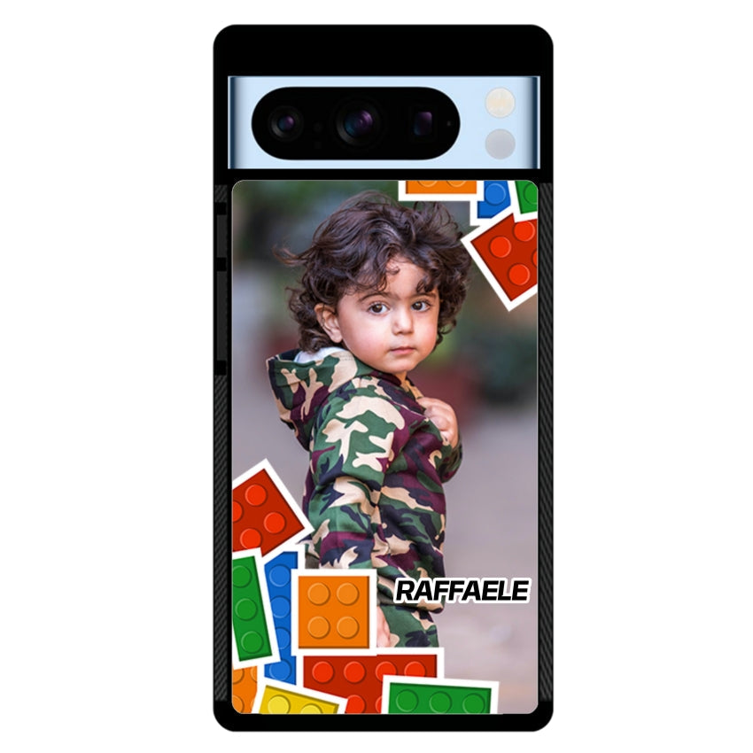 Cover Personalizzata con Frame Lego e Nome - Google Pixel customall