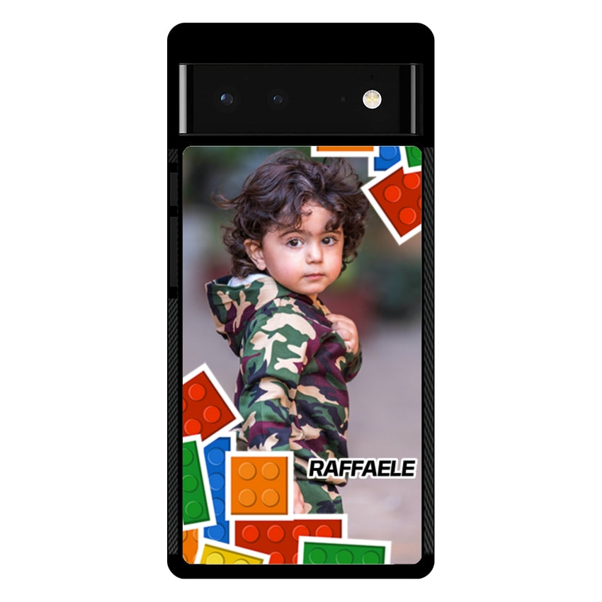 Cover Personalizzata con Frame Lego e Nome - Google Pixel customall