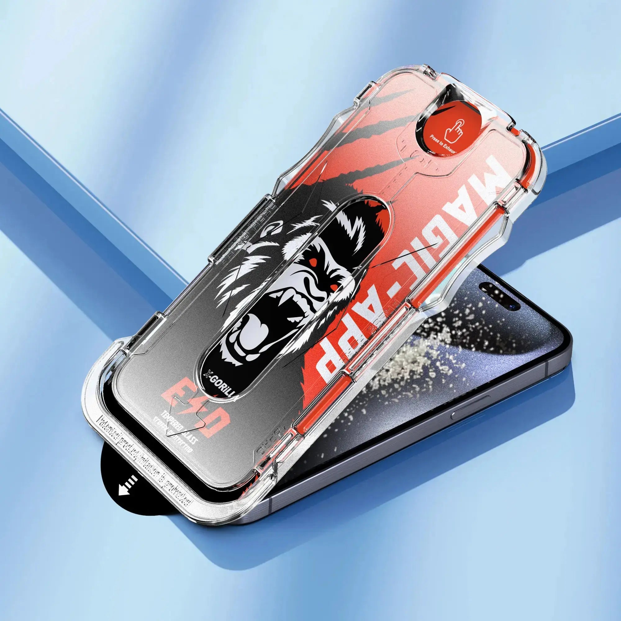 Vetro Protettivo per iPhone Gorilla Glass con sistema EA Imafan Cover