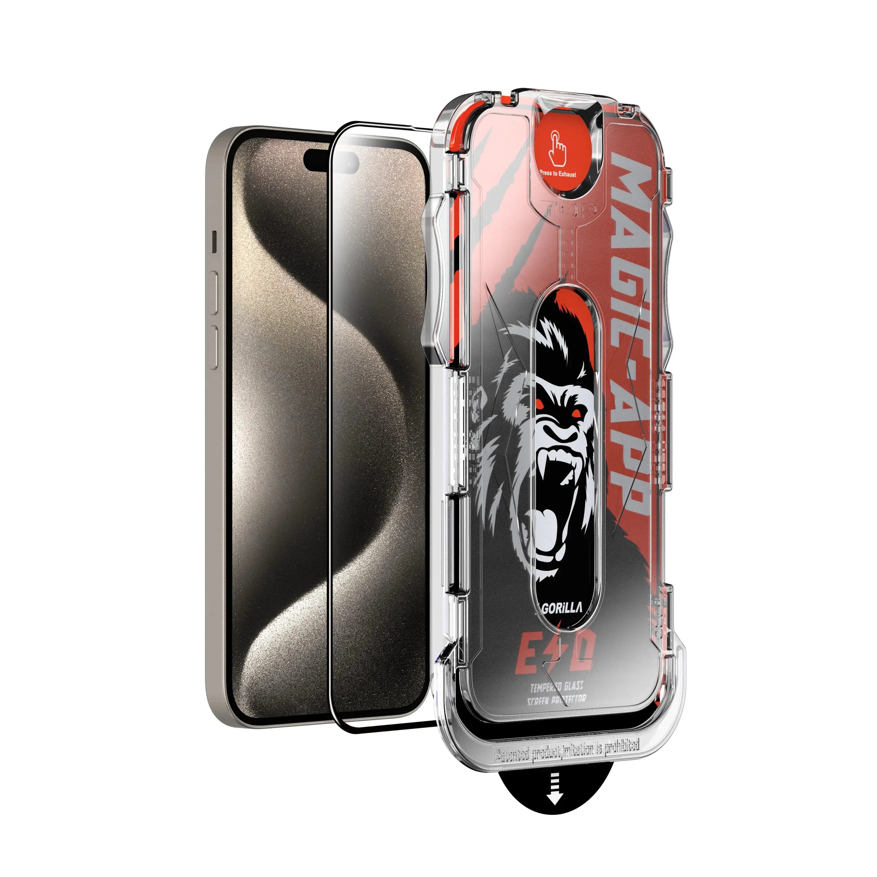 Vetro Protettivo per iPhone Gorilla Glass con sistema EA Imafan Cover
