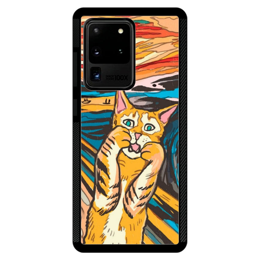 Cover IF49 Munch Cat - Samsung customall