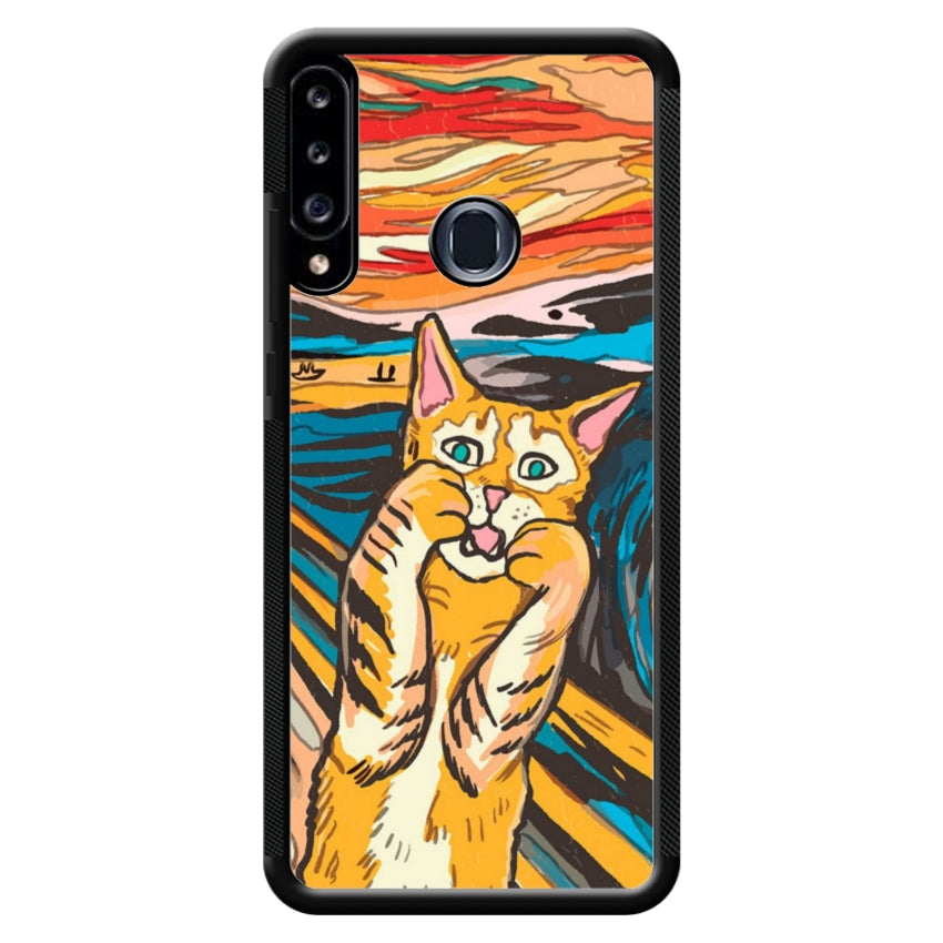 Cover IF49 Munch Cat - Samsung customall