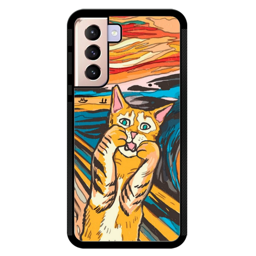 Cover IF49 Munch Cat - Samsung customall