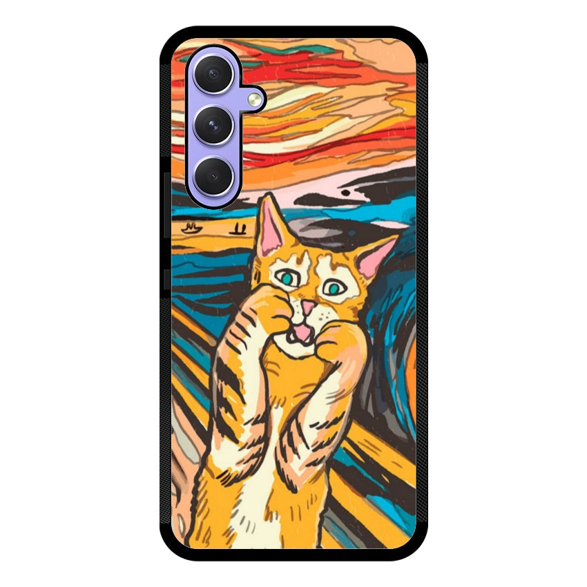 Cover IF49 Munch Cat - Samsung customall