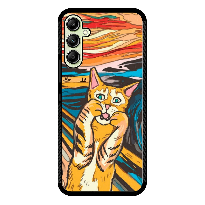 Cover IF49 Munch Cat - Samsung customall