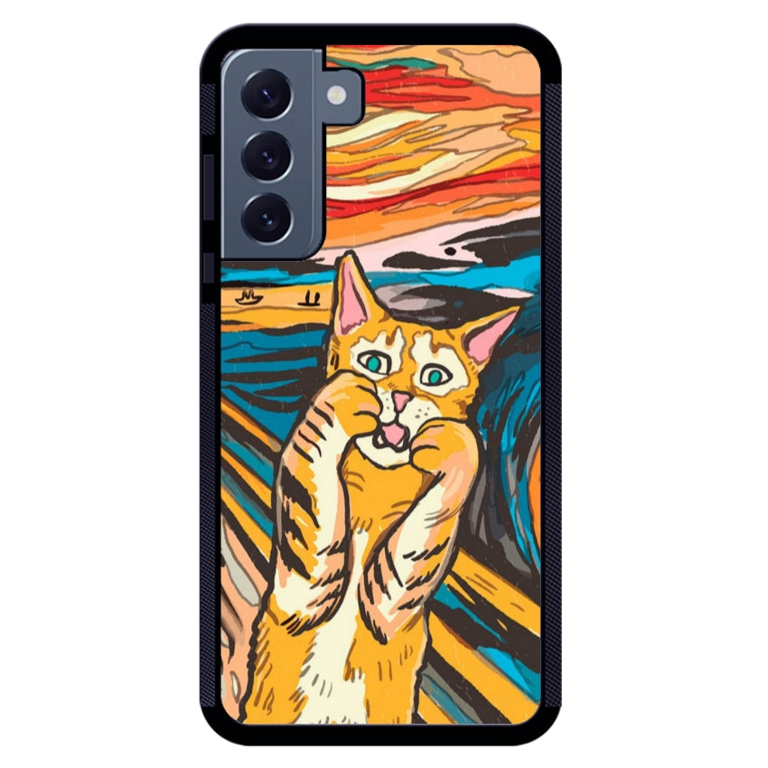 Cover IF49 Munch Cat - Samsung customall