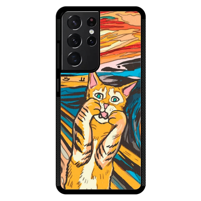 Cover IF49 Munch Cat - Samsung customall