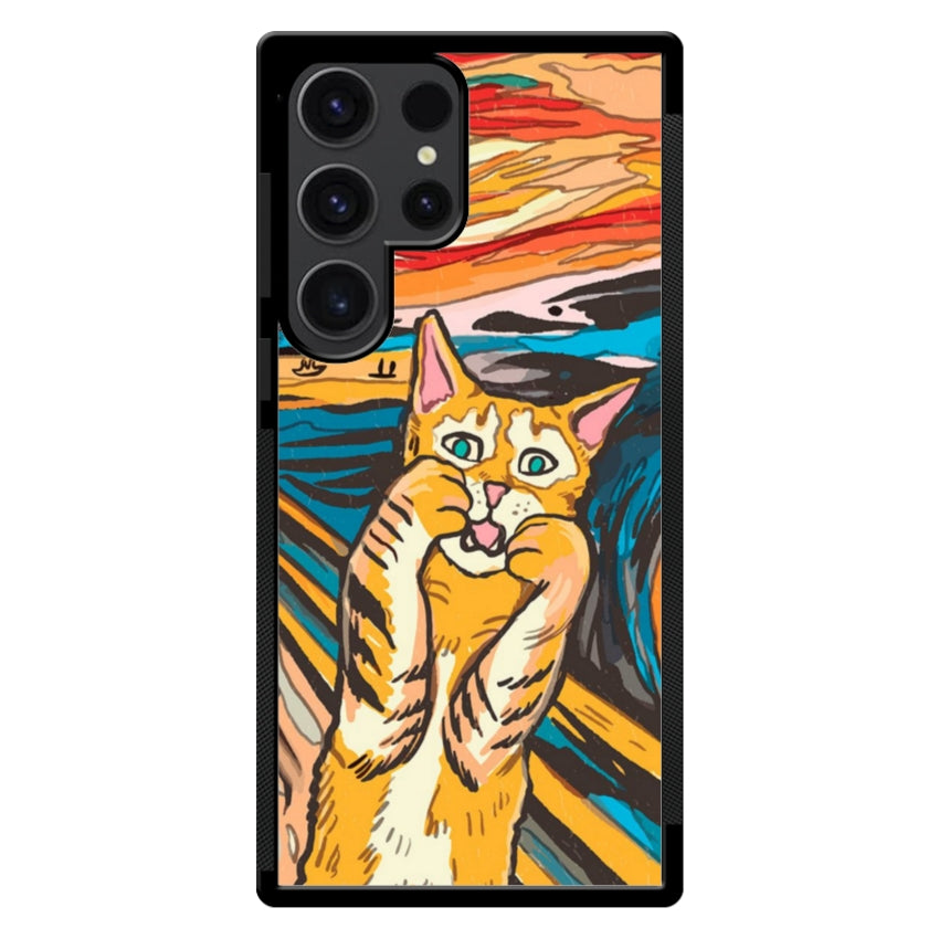 Cover IF49 Munch Cat - Samsung customall