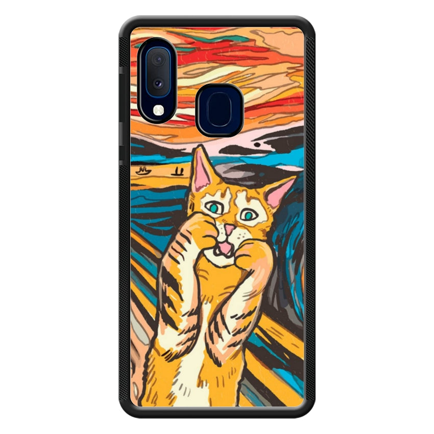 Cover IF49 Munch Cat - Samsung customall