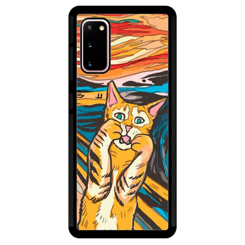 Cover IF49 Munch Cat - Samsung customall