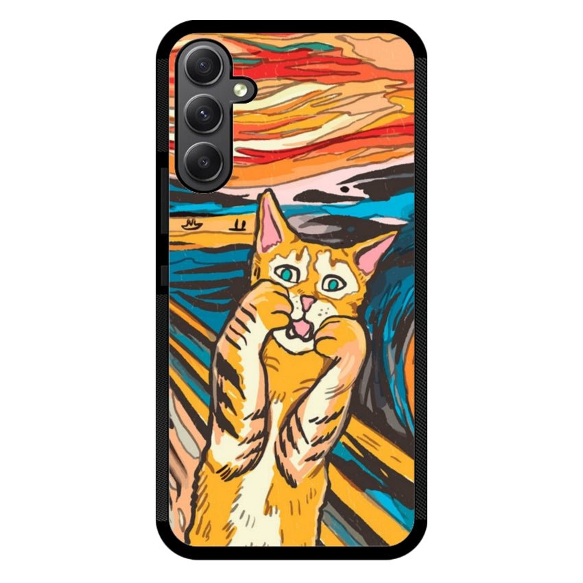 Cover IF49 Munch Cat - Samsung customall