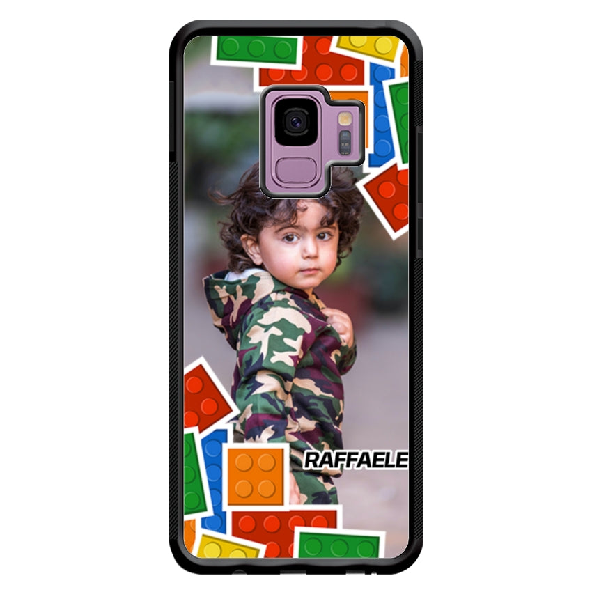 Cover Personalizzata con Frame Lego e Nome - Samsung