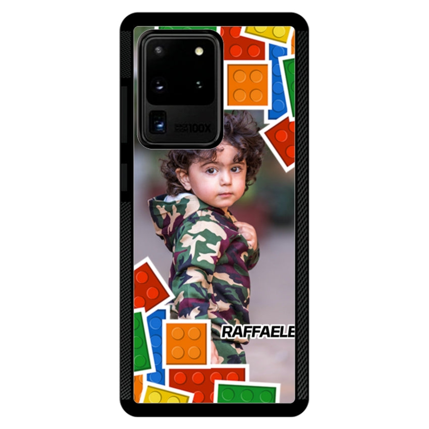 Cover Personalizzata con Frame Lego e Nome - Samsung