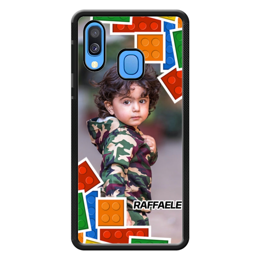 Cover Personalizzata con Frame Lego e Nome - Samsung