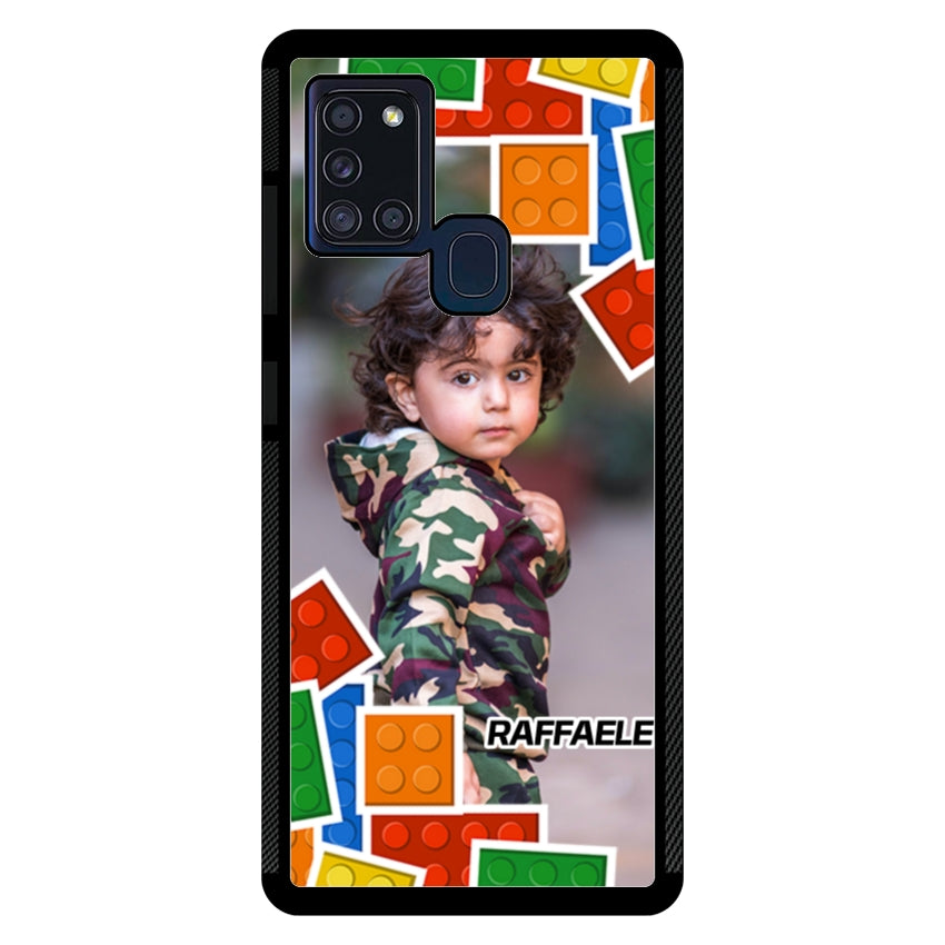 Cover Personalizzata con Frame Lego e Nome - Samsung