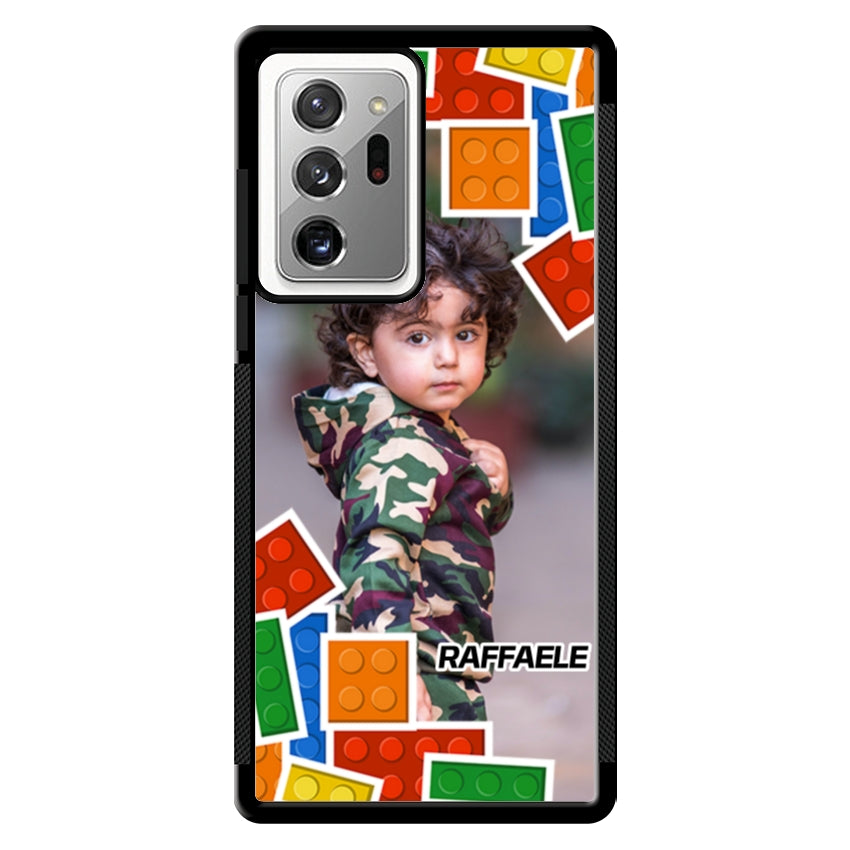 Cover Personalizzata con Frame Lego e Nome - Samsung