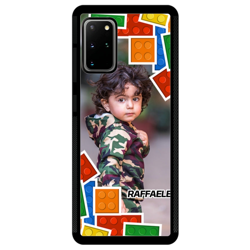 Cover Personalizzata con Frame Lego e Nome - Samsung