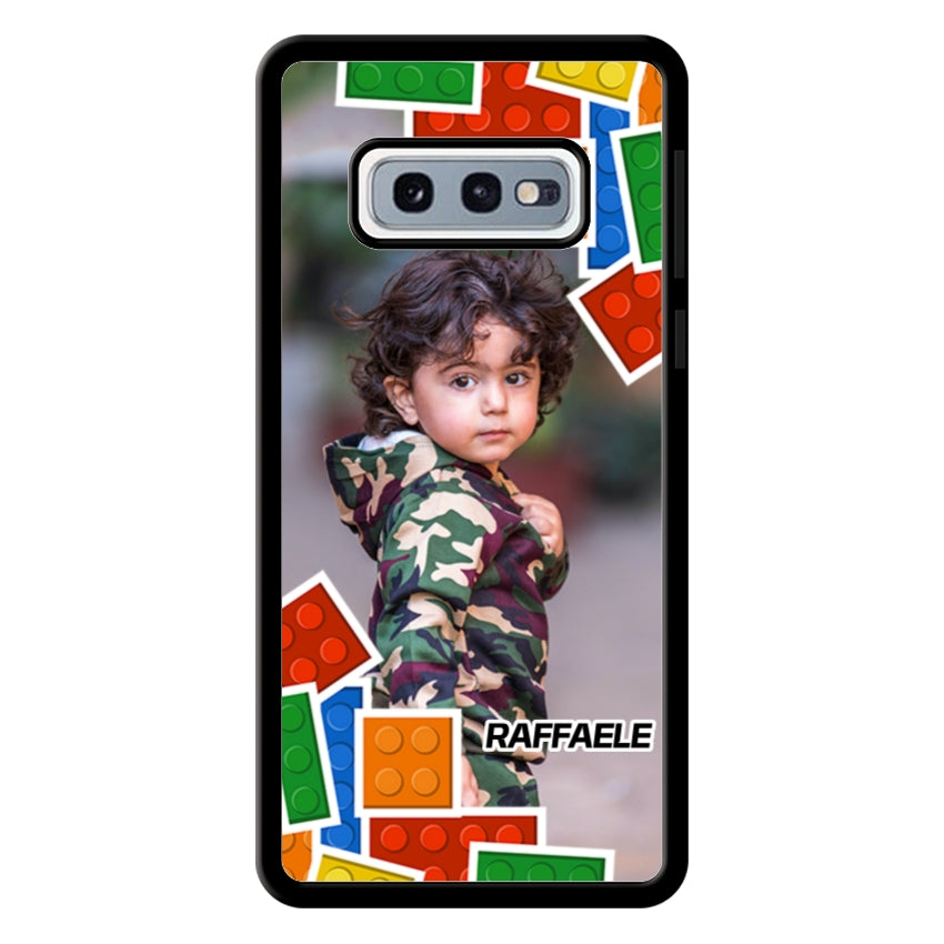 Cover Personalizzata con Frame Lego e Nome - Samsung