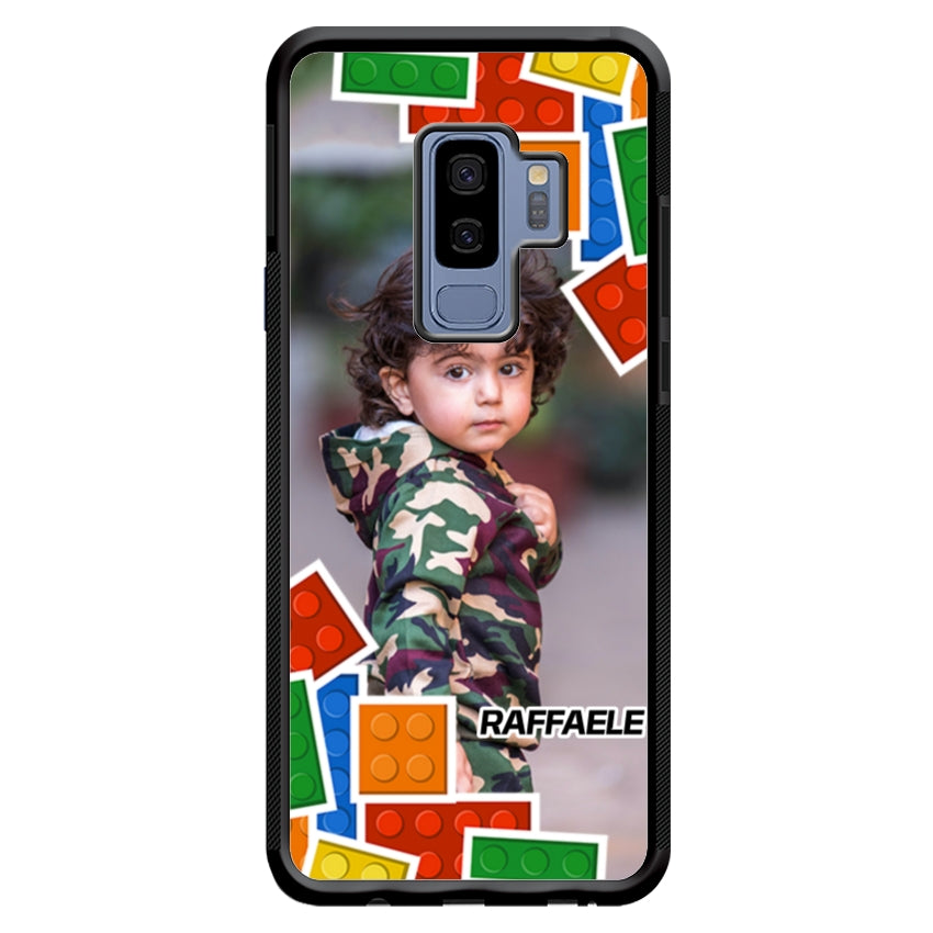 Cover Personalizzata con Frame Lego e Nome - Samsung